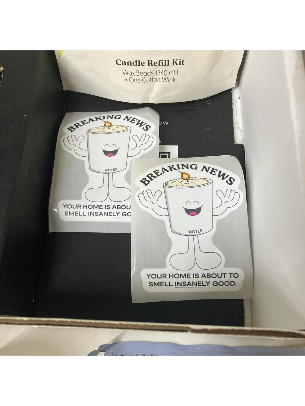 NOTES Candle Refill Starter Kit w/2 Refill Bags New Open Box - Picture 5 of 7